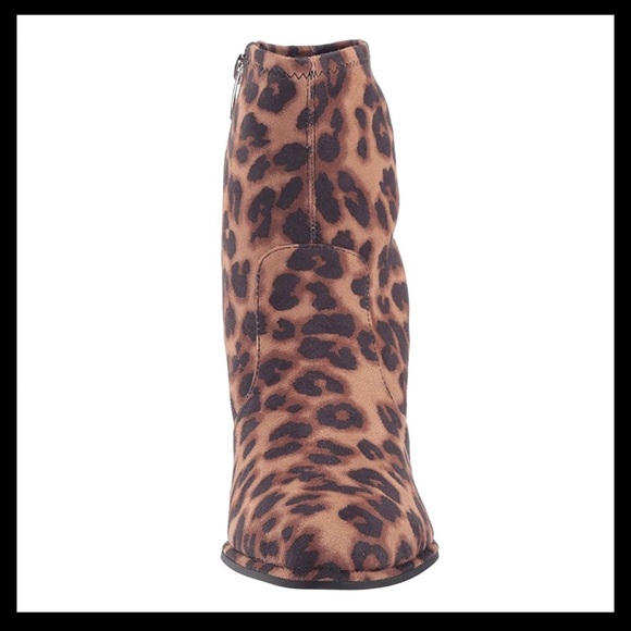 MARC FISHER Leopard Leave2 Block Heel Stretch Bootie - Picture 8 of 14